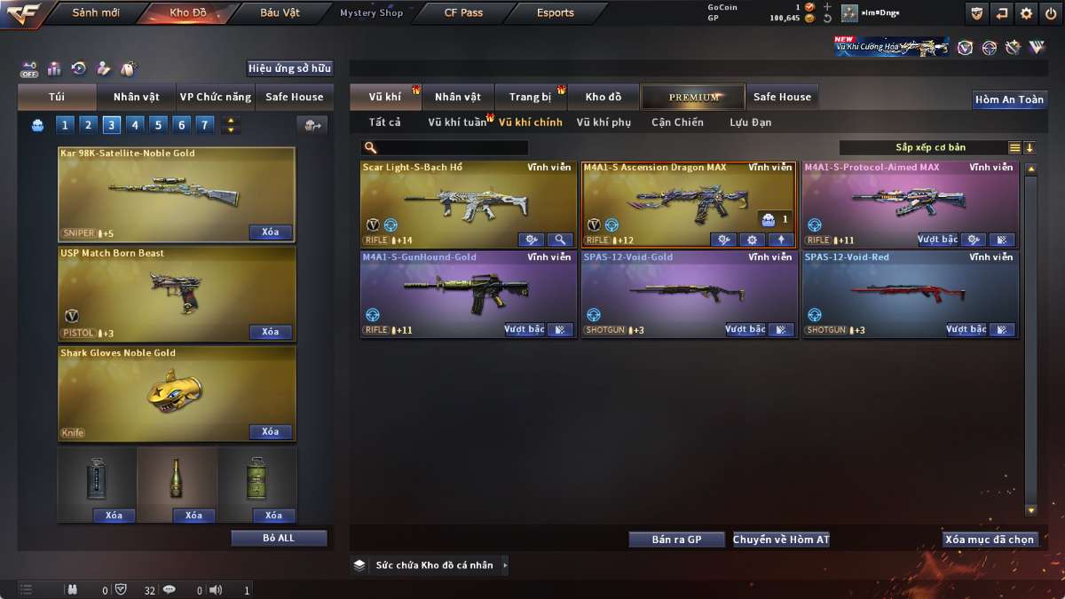 shop acc cf uy tin gia re